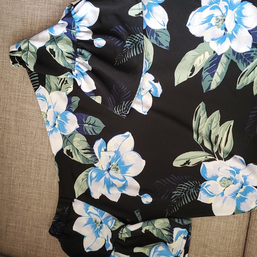Off the shoulder floral top